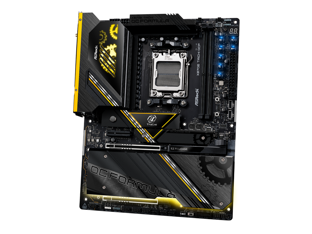 X/6 TAICH OC FORMULA 2 A 8.8. /SReck  
IL TRICHI = AMD RYZEN - BLAZING  
Me . i OCF TRICHI X870E ASRock  
a a fr_a  
ter 5: EZ RELEASE OC FORMULA