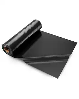 VEVOR - 24' x 100' Plastic Sheeting Heavy Duty , 6 Mil Thick Plastic Sheeting Roll, Plastic Drop Cloth Painters Tarp - Black