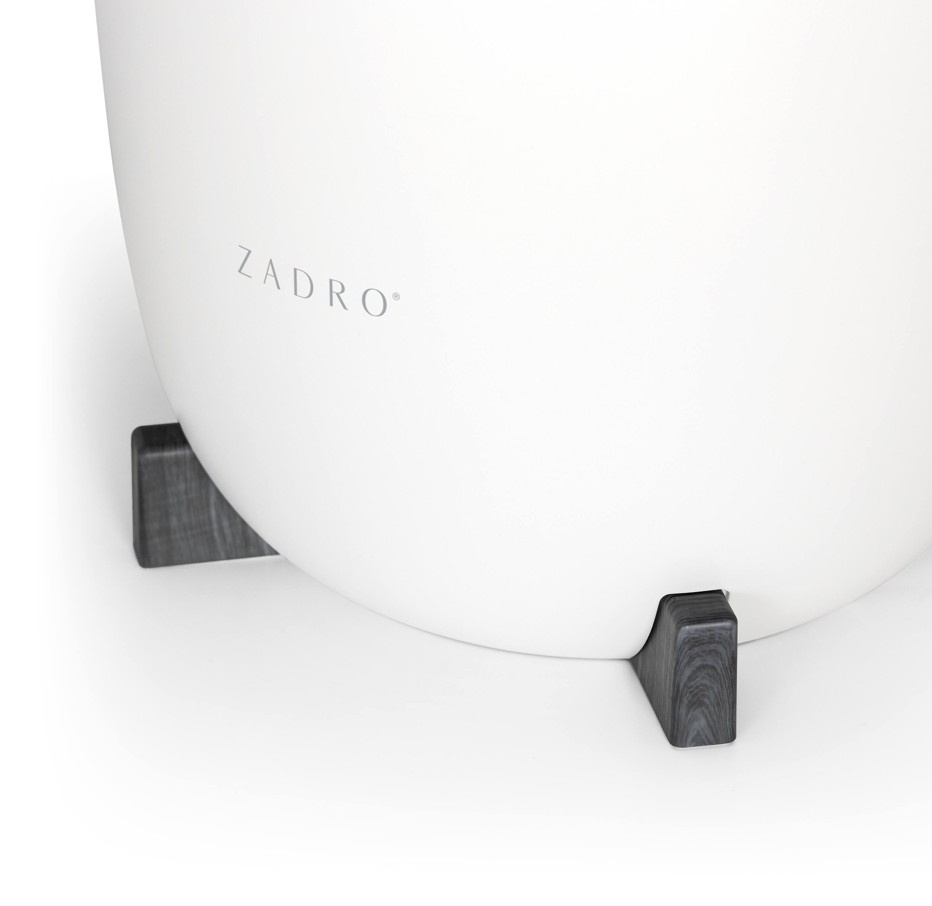 Angle. Zadro - Zadro 20-Liter Bucket Towel Warmer - Black/White.