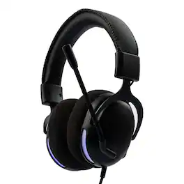 RadioShack - Gaming Headphones 3.5mm and USB-A with 40mm Drivers - Black