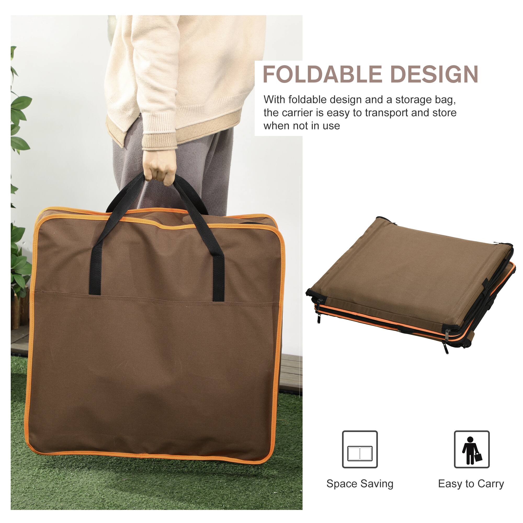 FOLDABLE DESIGN

With foldable design and a storage bag, the carrier is easy to transport and store when not in use

Space Saving

Easy to Carry