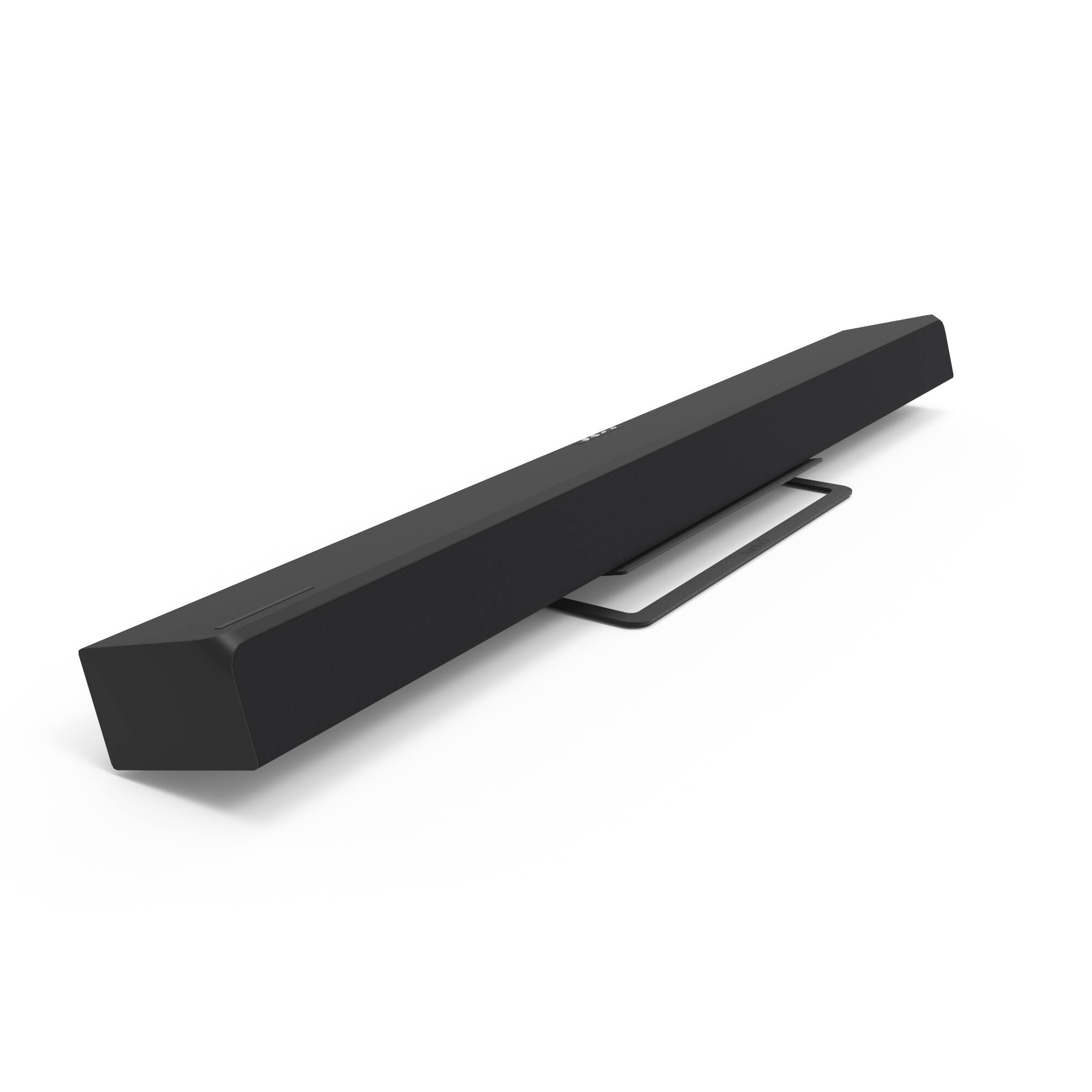 Alt View 1. Kanto - Low-Profile Angled Sound Bar and Center Channel Speaker Stand - Black.