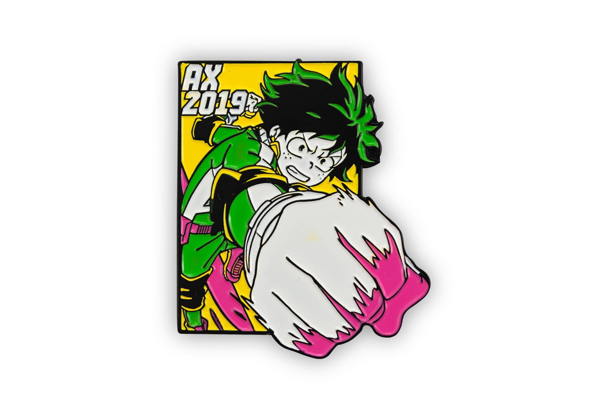 Alt View 1. Just Funky - My Hero Academia Izuku Midoriya Pin | Exclusive Collectible | Measures 2 Inches - Multi-Colored.