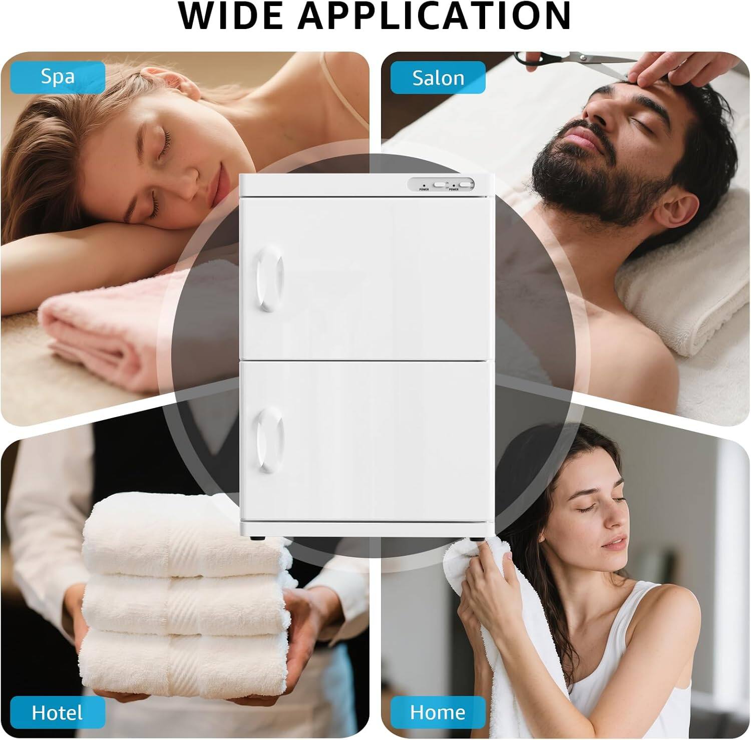 WIDE APPLICATION

- Spa
- Salon
- Hotel
- Home