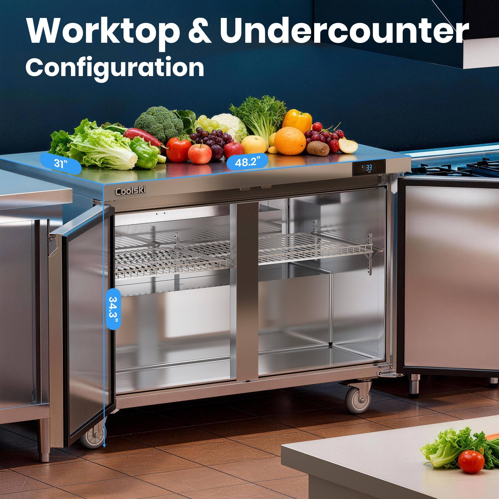 Worktop & Undercounter Configuration

31" 48.2" 34.3"