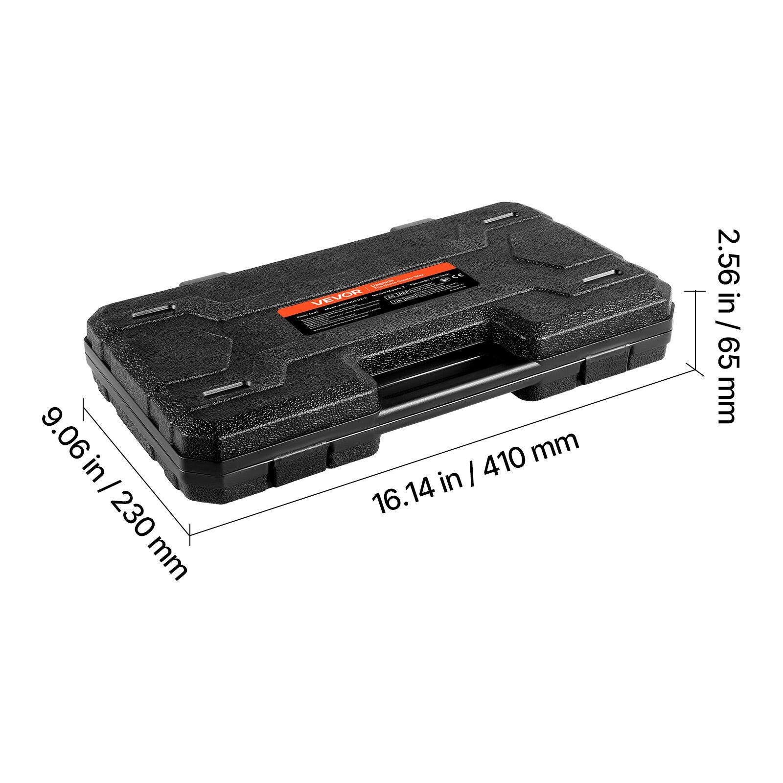 9.06 in / 230 mm  
16.14 in / 410 mm  
2.56 in / 65 mm