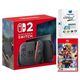 Switch 2 Video Game Console with Street Fighter 6 and MightySkins Code Bundle - Nintendo Switch 2