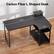 Carbon Fiber L Shaped Desk: 11.02" x 7.48" x 2.55" x 47.24" x 9.37" x 29.13" x 6.69" x 31.10" x 19.68".