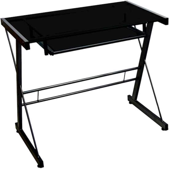 Walker Edison Modern Glass Computer Desk Black Bb31s29b Best Buy Walker Edison Modern Glass Computer Desk Black Bb31s29b Best Buy