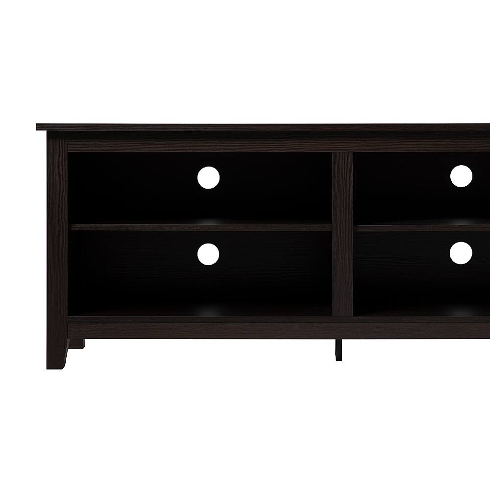 Alt View 19. Walker Edison - Modern 58" Wood Open Storage TV Stand for Most TVs up to 65" - Espresso.