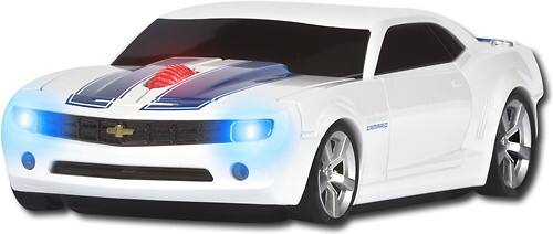 Angle Standard. Road Mice - Camaro Wireless Optical Mouse - White/Blue.