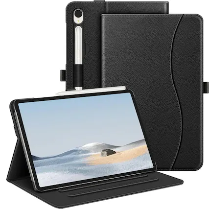 Front. Kitcheniva - Slim Protective Case For Samsung Galaxy Tab S9 FE 10.9 Inch Black - Black.