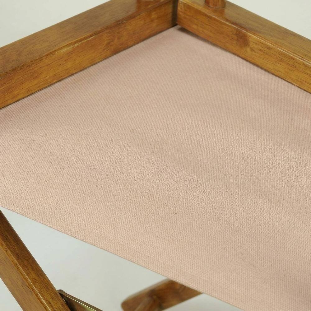 Alt View 2. FurniFact - Tan Director's Chair - Honey Oak Frame/Tan Canvas.