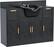 Alt View 5. Winado - Salon Station Freestanding Backwash Sink with Shampoo Bowl & Cabinet & Drawer & Spacious Desktop for Barbershop, Beauty - Black.