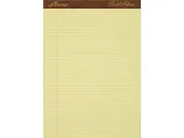 Ampad - Gold Fibre Notepads, 8.5" x 11.75", Narrow Ruled, 50 Sheets/Pad, 12 Pads/Pack (TOP 20-022) - Canary