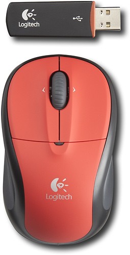 Buy: Logitech V220 Optical Laptop Mouse Scarlet Red