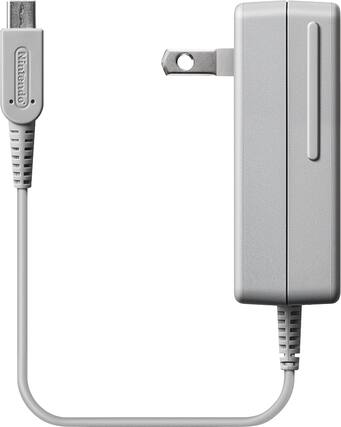 Front. Nintendo - AC Adapter for Nintendo 3DS, 2DS, DSi and DSi XL - White.