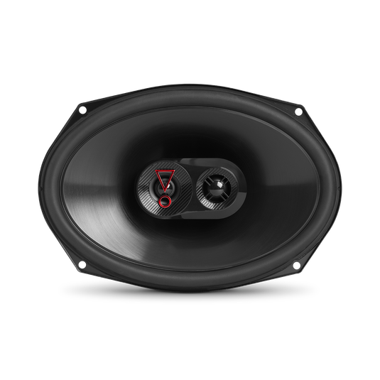 Left. JBL - JBL STAGE39637AM 6” x 9” Three-way car audio speaker - Black.