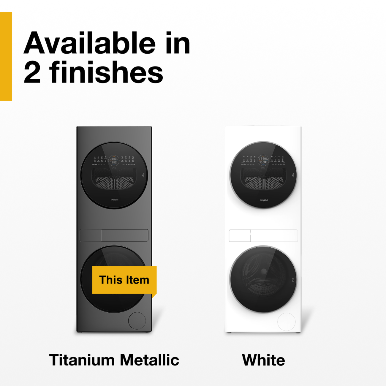 Available in 2 finishes

This Item

Titanium Metallic
White