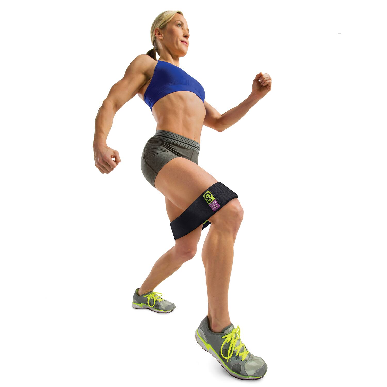 Alt View 6. GoFit - Super ElastiLoop Large/Extra Large - Black.