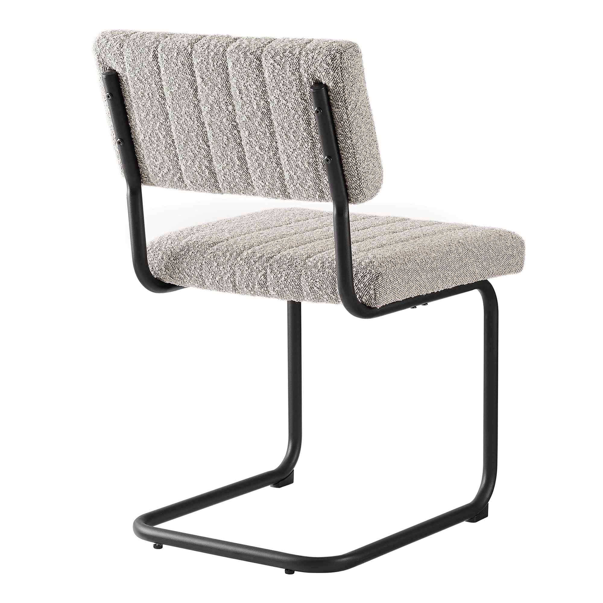 Alt View 4. Modway - Parity Boucle Dining Side Chairs Set of 2 by Modway - Black Taupe.