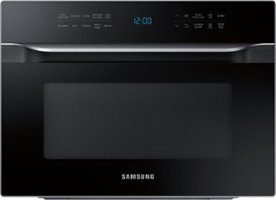 Samsung - 1.2 cu. ft. Countertop Convection Microwave with PowerGrill - Black - Front_Zoom