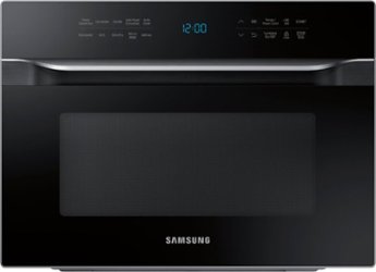 Samsung - 1.2 cu. ft. Countertop Convection Microwave with PowerGrill - Black - Front_Zoom