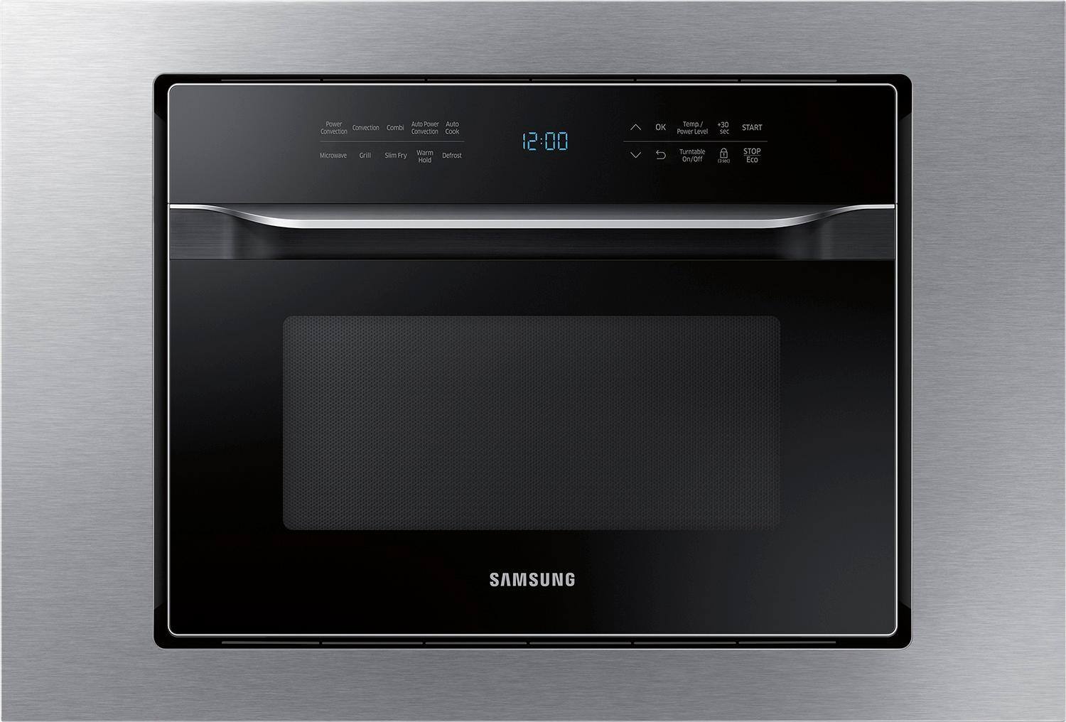 Alt View 14. Samsung - 1.2 cu. ft. Countertop Convection Microwave with PowerGrill - Black.