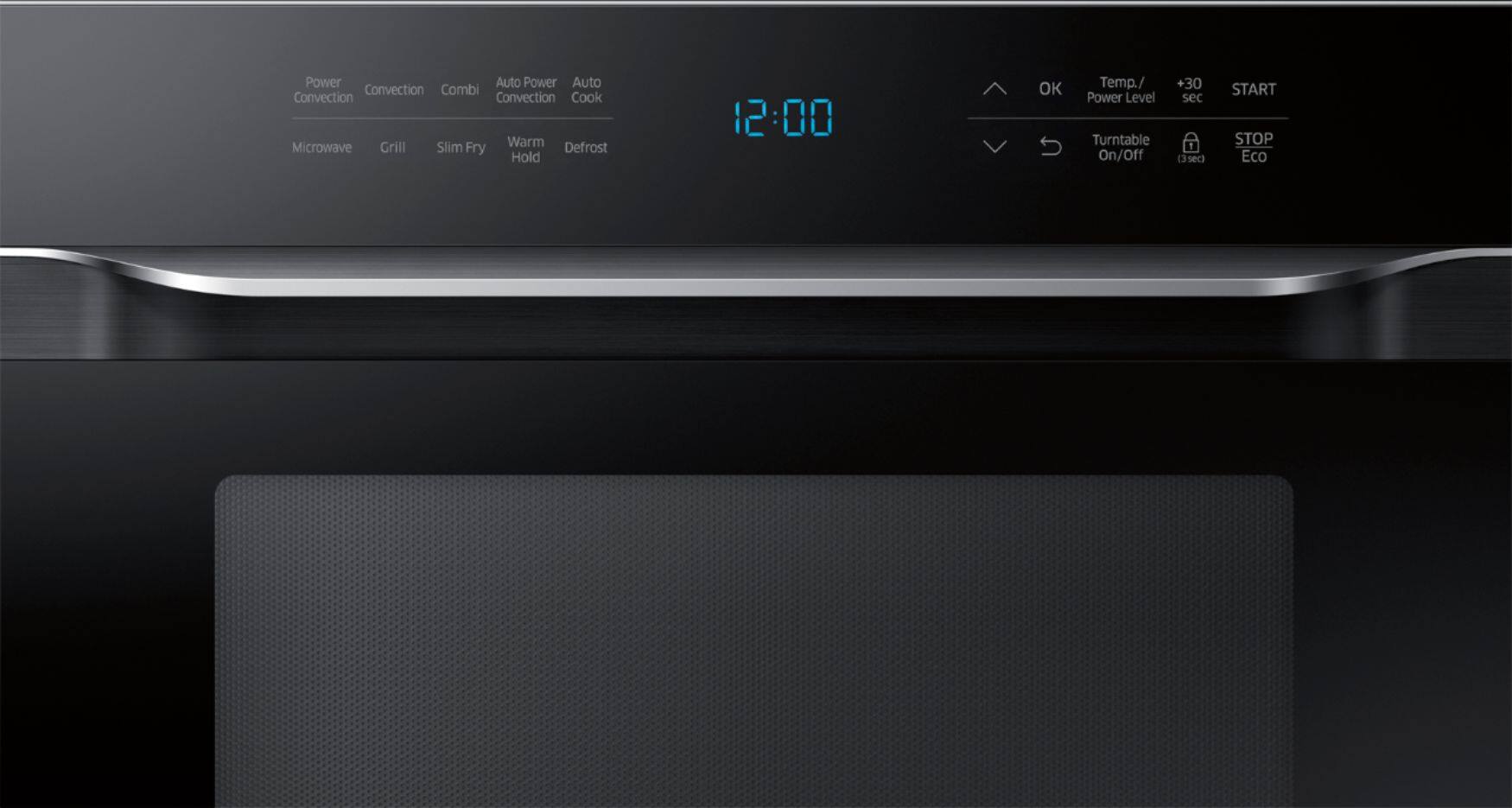 Alt View 1. Samsung - 1.2 cu. ft. Countertop Convection Microwave with PowerGrill - Black.