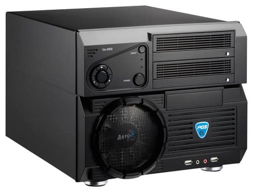 Front Standard. Aerocool - Qx-2000 Micro ATX Cube-Tower Chassis.
