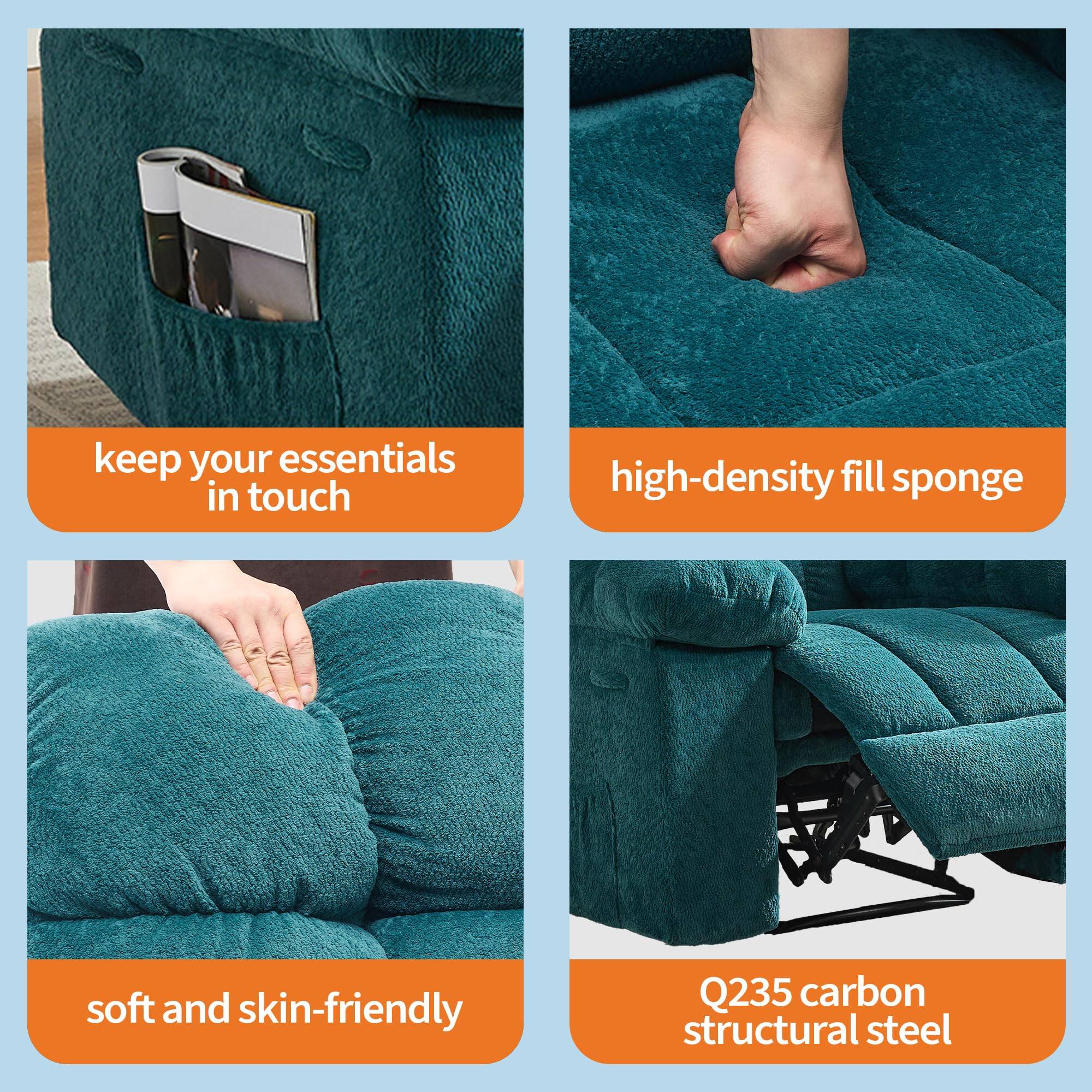 - Keep your essentials in touch
- High-density fill sponge
- Soft and skin-friendly
- Q235 carbon structural steel