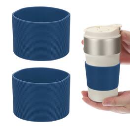 Unique Bargains - 2pcs Silicone Water Bottle Boot, 2.76in Anti-Slip Protective Sleeve for Stainless Steel Bottles - Army Green