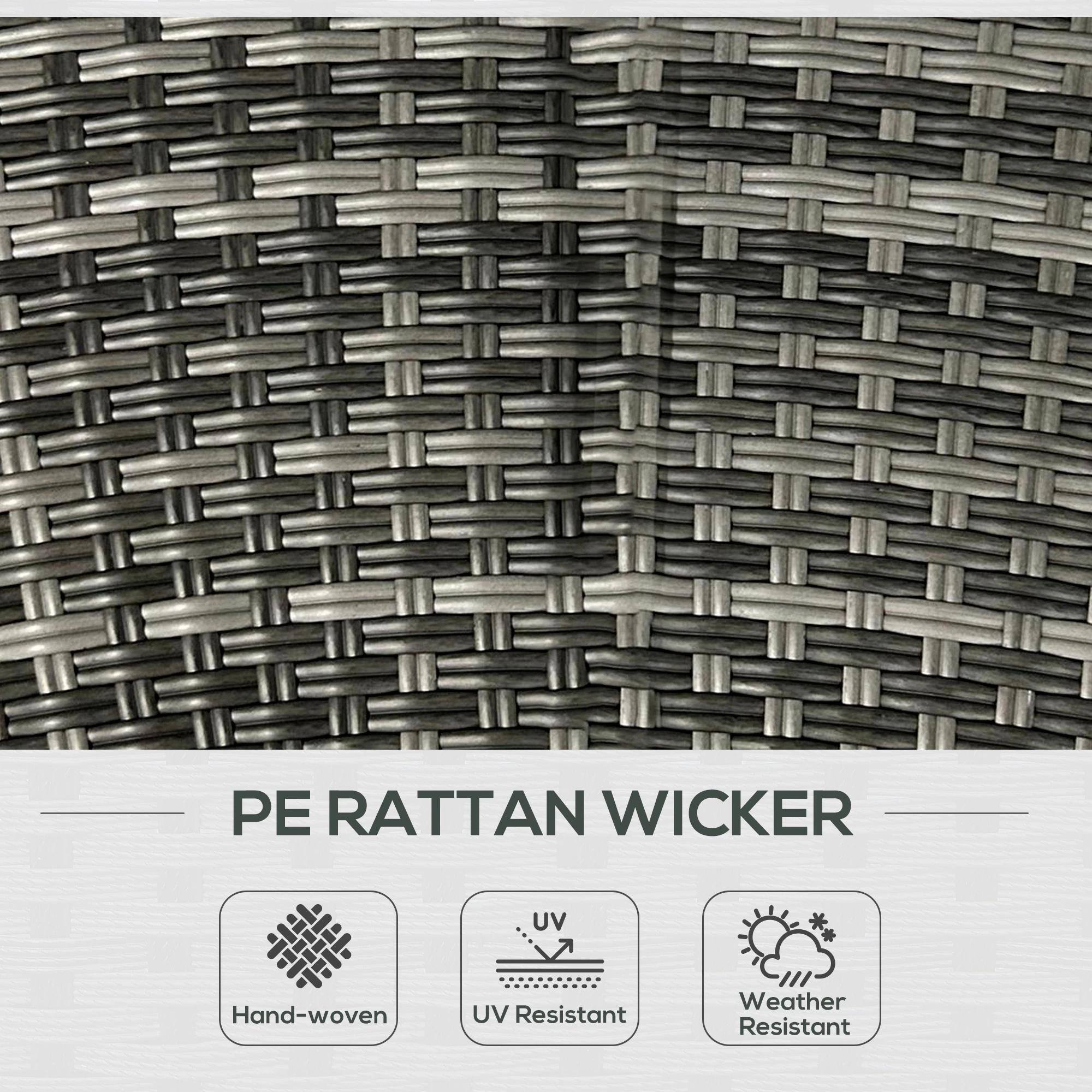 PE RATTAN WICKER Hand-woven UV Resistant Weather Resistant
