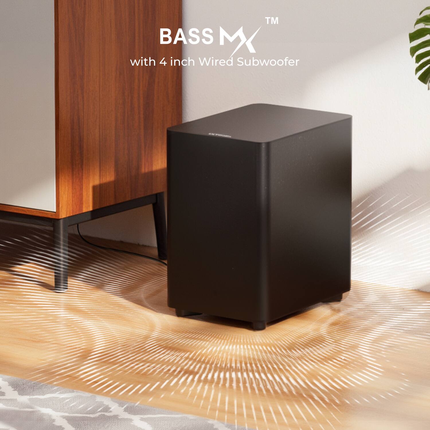 BASS MX™  
with 4 inch Wired Subwoofer