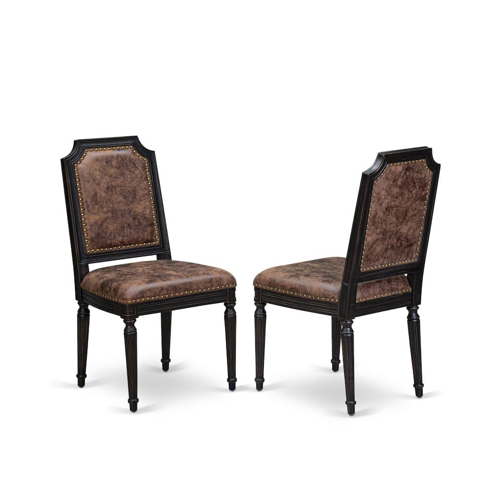 East West Furniture - Upholstered Chairs - Brown