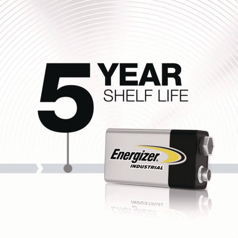 5 YEAR SHELF LIFE  
Energizer INDUSTRIAL