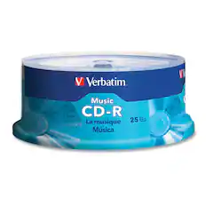Verbatim
Music CD-R
La musique
Música
25 Pack
Paquete