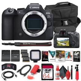 Canon - EOS R6 Mark II Mirrorless Camera 5666C002 - Advanced Bundle