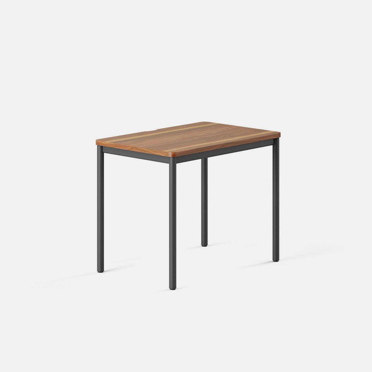 Angle. Branch Furniture - Branch 36" Daily Desk – Functional Home Office Desk with Timeless Design, Rounded Corners & Built-in Cable Notch - Walnut.