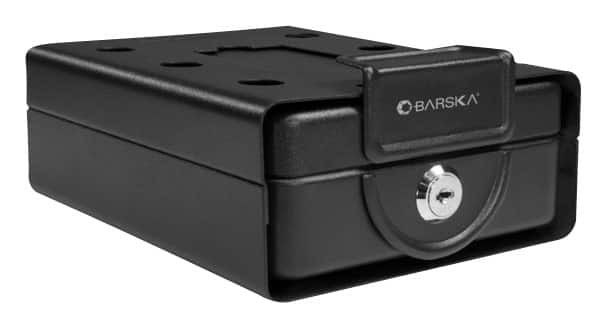 Barska - Compact Safe with Key Lock - Black - Larger Front