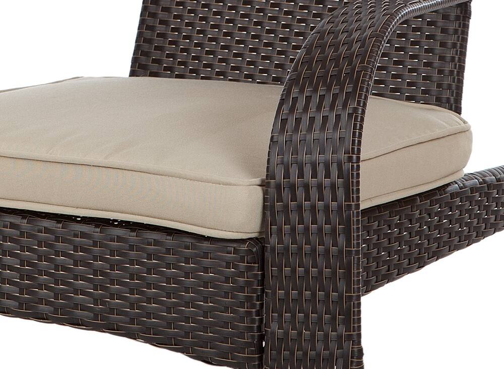 Alt View 11. Patio Sense - Coconino Wicker Chair - Mocha/Beige.