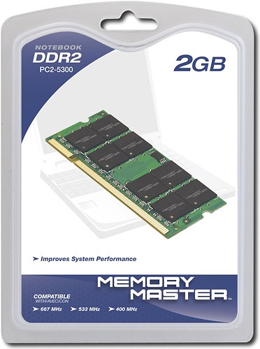  Memory Master - 2GB PC2-5300 DDR2 SoDIMM Laptop Memory