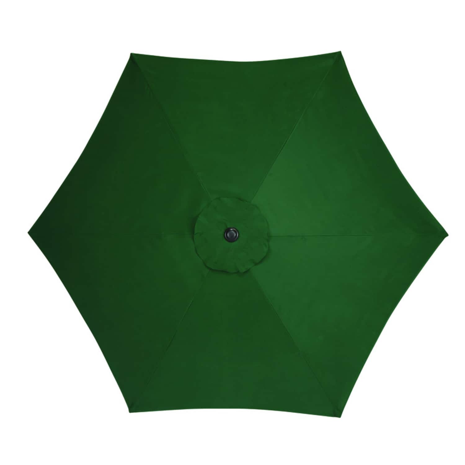 Living Accents - 9 ft. Tiltable Green Market Umbrella