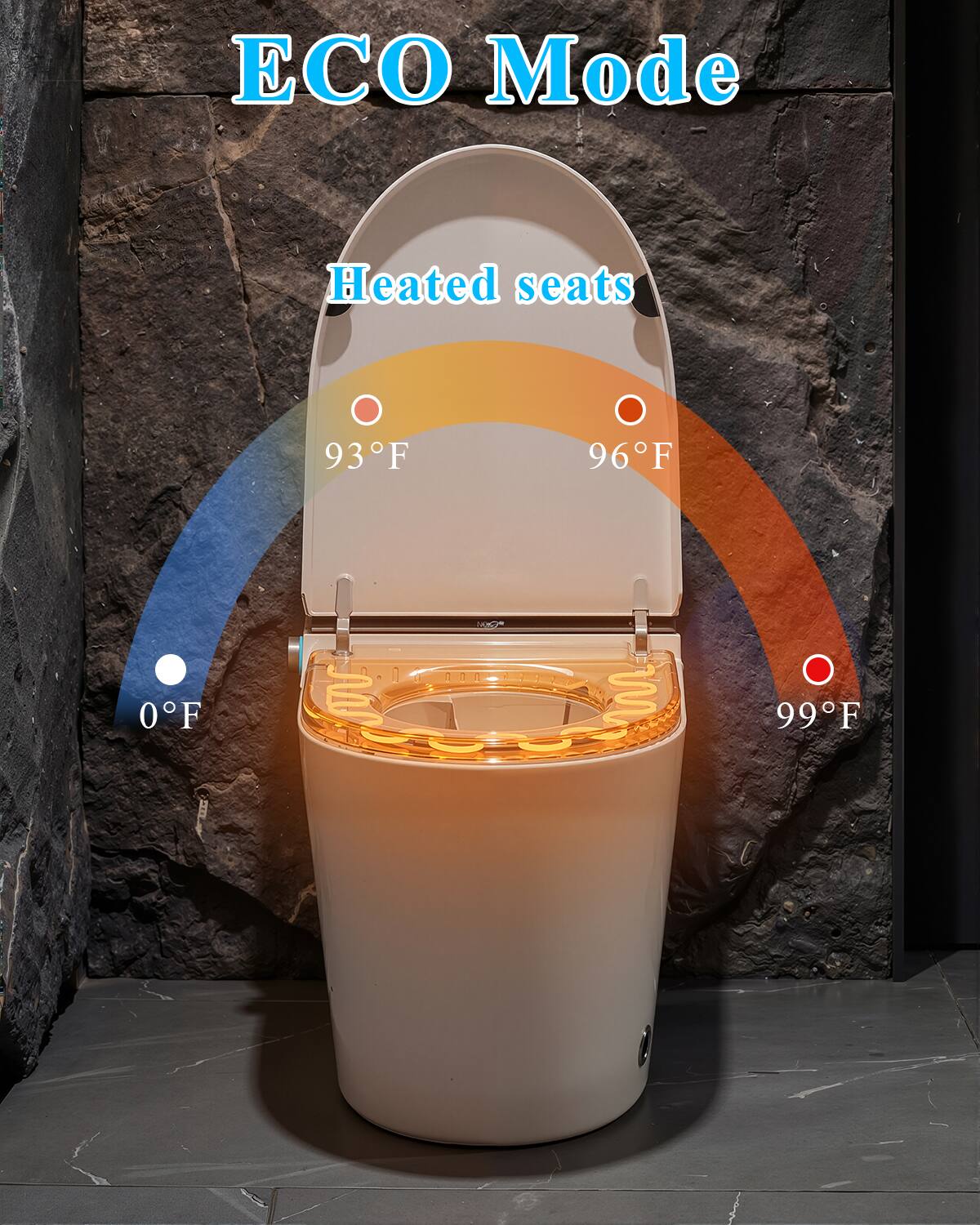 ECO Mode  
Heated seats  
0°F  
93°F  
96°F  
99°F
