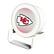 Front. Keyscaper - Kansas City Chiefs Linen Print Nightlight Charger & Bluetooth Speaker - White.