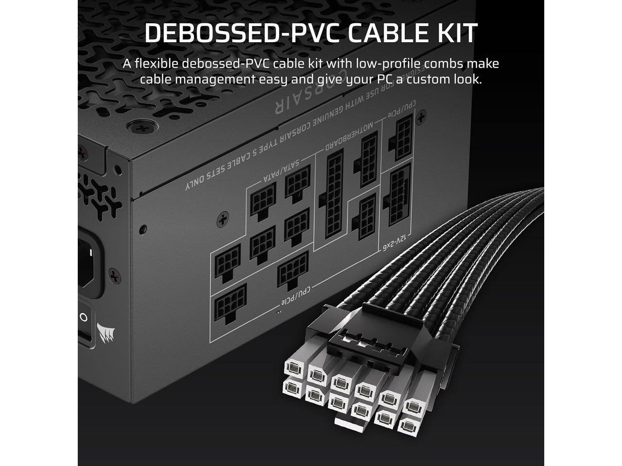 CORSAIR RM1000x Fully Modular ATX PSU ATX 3.1 & PCIe 5.1 Compliant