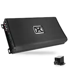 Front. NVX - VAD11005 v2 5-Channel Class D Amplifier 1100W RMS, 2/4-ohm Stable, Bass Boost, for Car/Marine/UTV/Motorcycle.
