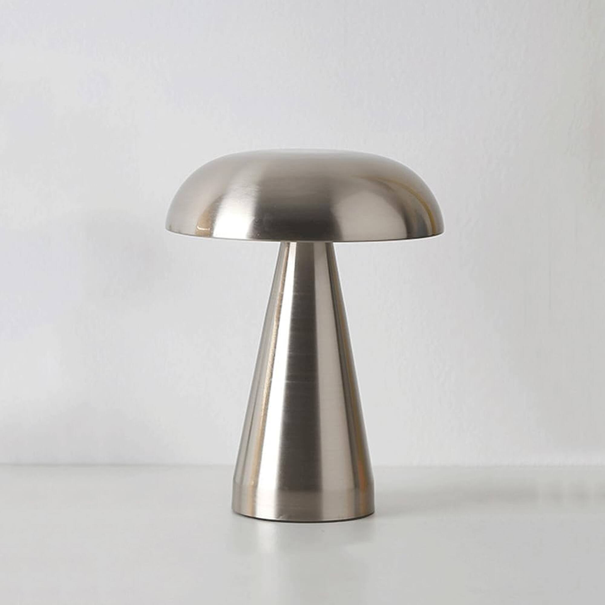 YONWAY - LED Mushroom Table Lamp, 3-Color Touch Control Rechargeable Light for Bedroom, Dining Room and Study Room