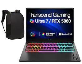 HP - OMEN Laptop 14.0 2.8K Display (Ultra 7-255H, 32GB, 2TB SSD, GeForce RTX 5060, RGB KB, Win 11 Pro) w/17in Backpack - Shadow Black