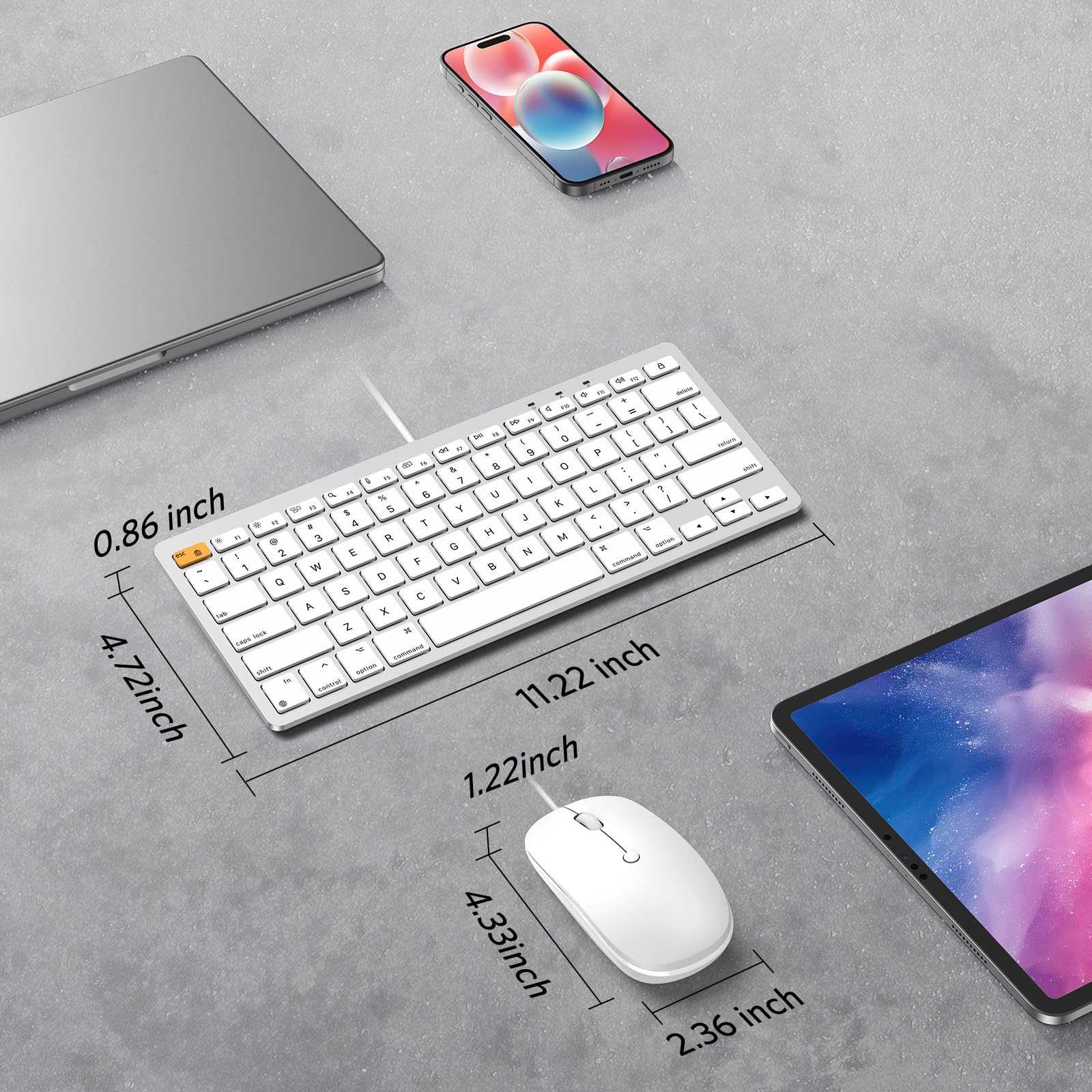 Reds Spade Wired and Mouse Compatible with Dual Interface Type C